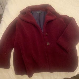 Maroon Teddy texture Peacoat